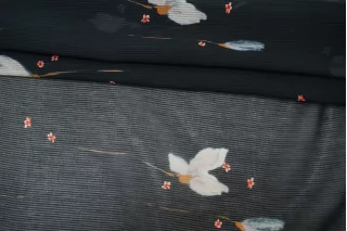 Батист хлопок с шёлком FORTE FORTE Цветы на тёмно-синем TRC H2/4 A33 12122565