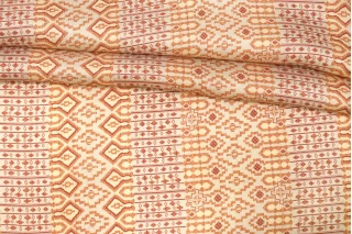 Шёлковый твил FORTE FORTE Орнамент на бежевом TRC H31/1 N20 12122566