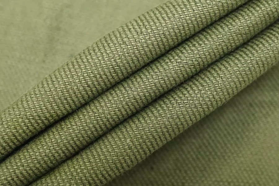 Хлопок со льном костюмно-плательный Зелёный FRM H15/3 G30 13022622