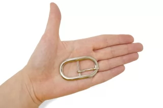 Пряжка металл серебряная 30х55 мм (V-3) 15112528