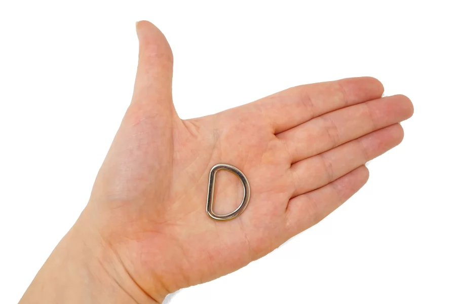 Полукольцо металл серебряное  20х28 мм (V-3)  15112532