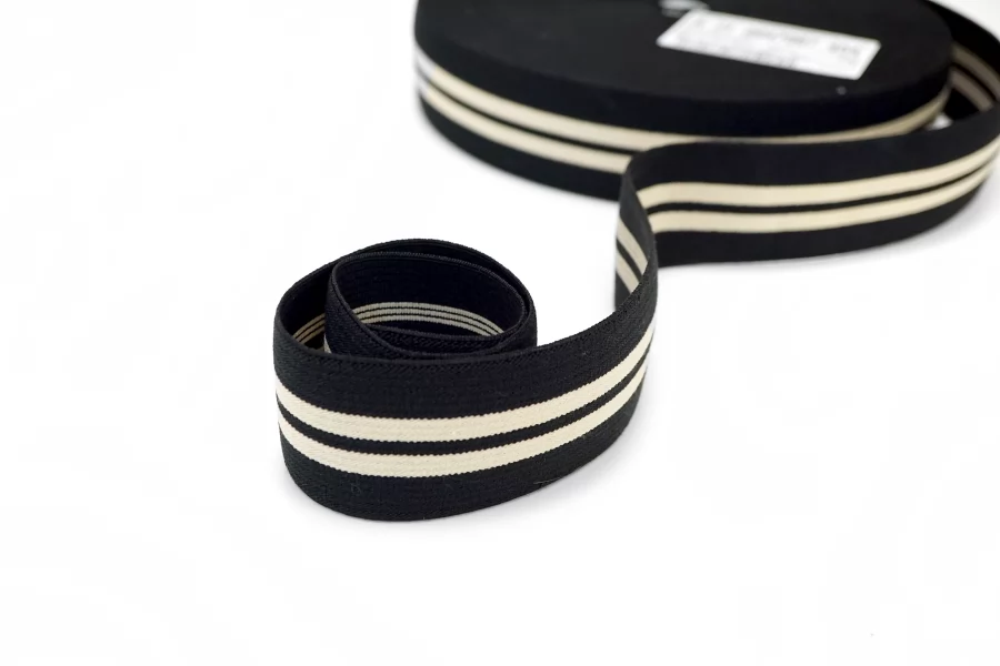 Резинка 5 см  черно-бежевая  SHC40 17022602