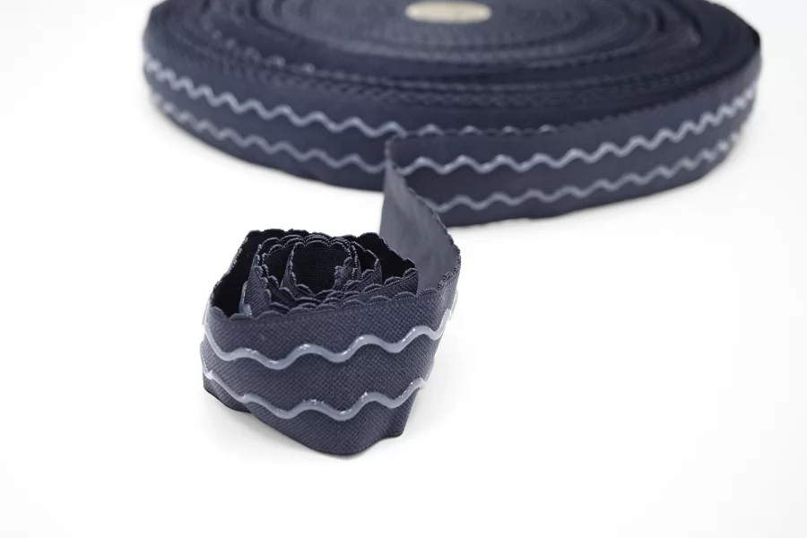 Резинка с силиконом 4 см  синяя   SHC40 17022614