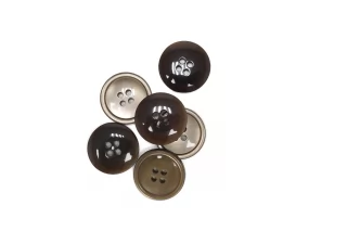 Пуговица  пластик  20 мм  Коричневая (R-3)   17112538