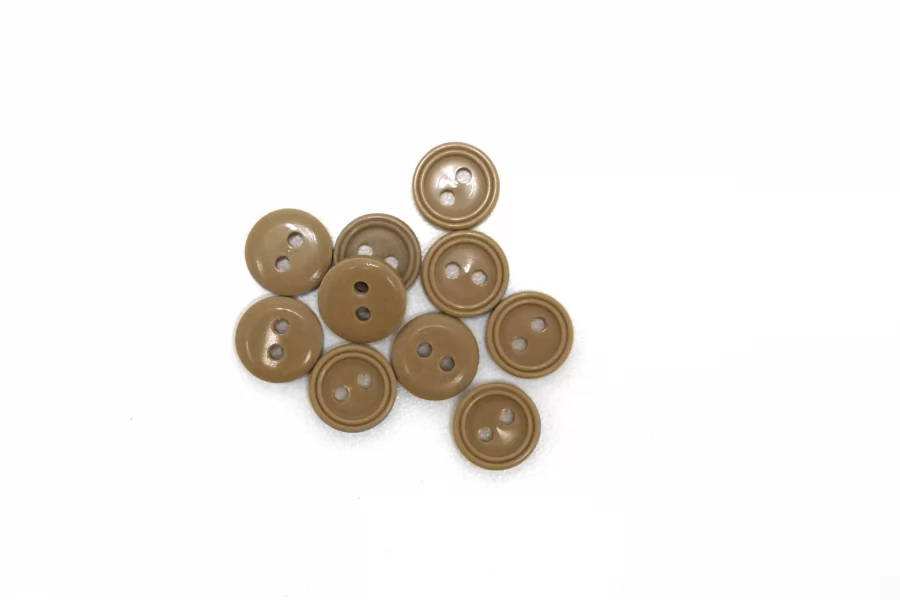 Пуговица  пластик  10 мм Бежевая (R-3)  17112549