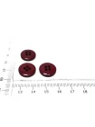 Пуговица  пластик  15 мм Бордовая  (M-3)  17112585