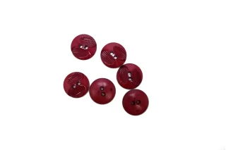 Пуговица  пластик  20 мм темная фуксия  (M-3) 17112587