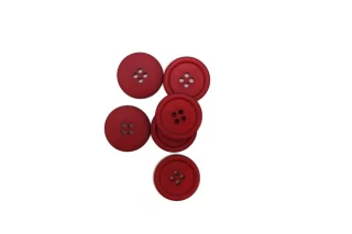 Пуговица  пластик  20 мм темно-красная (M-3)  17112588