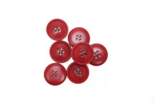 Пуговица  пластик  22 мм красная (M-3)  17112592