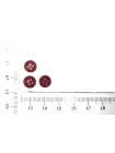 Пуговица  пластик  8 мм красная (M-3)  17112597