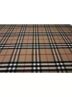 Пальтовая шерсть с кашемиром двусторонняя двухслойная дабл BURBERRY Крупная клетка с тёмно-коричневой стороной FRM H56 BB60 17122511