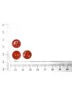 Пуговица  пластик  11 мм красная (M-3)  18112505