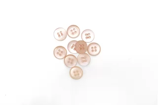 Пуговица  пластик  15 мм розовая (M-3)  18112510