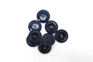 Пуговица костюмная пластик Синяя 20 мм (L-3) 26112593