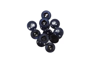 Пуговица костюмная пластик Синяя 15 мм (L-3) 26112594