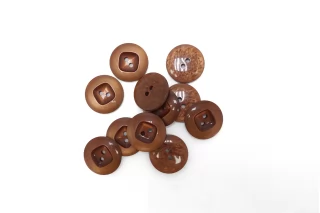 Пуговица костюмная пластик Коричневая 20 мм (L-3) 26112595