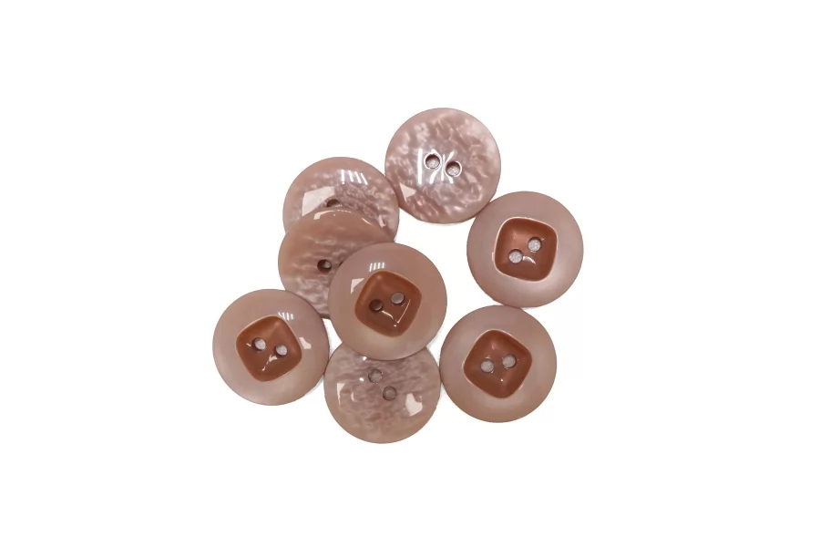 Пуговица костюмная пластик Пыльно розовый 20 мм  (L-3)  26112597