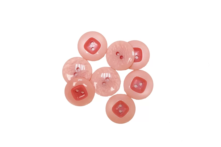 Пуговица костюмная пластик  розовая 20 мм   (L-3)  26112598