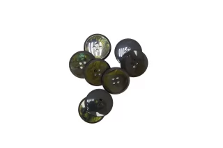 Пуговица костюмная пластик зеленый хаки 22 мм (L-3) 26112599