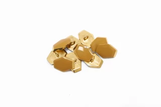 Пуговица  металлическая плательная  Бежевая  15мм на 11мм   (К-3)  27112526