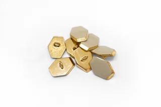 Пуговица  металлическая плательная  Серая 15мм на 11мм  (К-3)  27112530