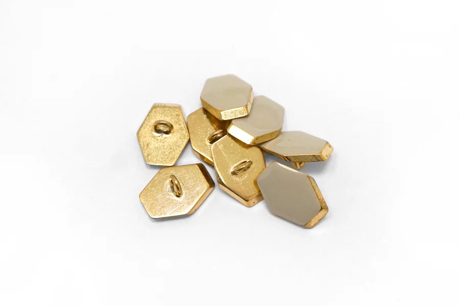 Пуговица  металлическая плательная  Серая 15мм на 11мм  (К-3)  27112530