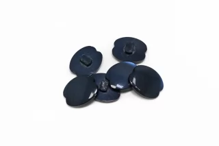 Пуговица пластиковая на ножке Синяя 18 мм на 15 мм ( J-3) 27112551