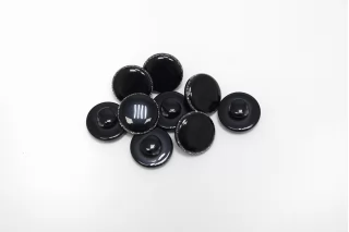 Пуговица пластиковая на ножке  Черная 12 мм   ( J-3) 27112563