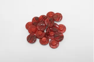 Пуговица пластиковая на ножке Красная 10 мм ( J-3) 27112564