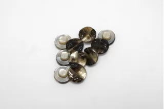 Пуговица пластиковая на ножке Коричневая 10 мм ( J-3) 27112566