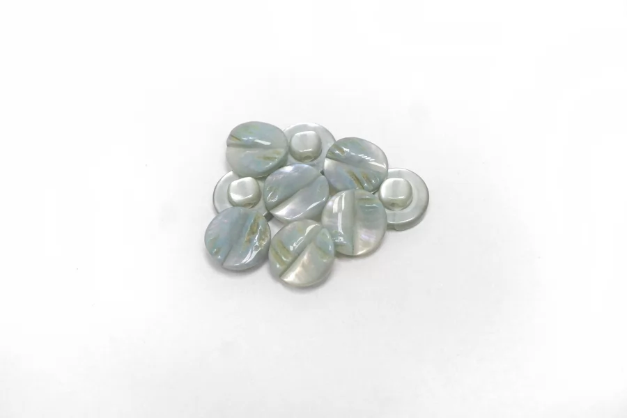 Пуговица пластиковая на ножке  Голубая 10 мм  ( J-3)  27112568