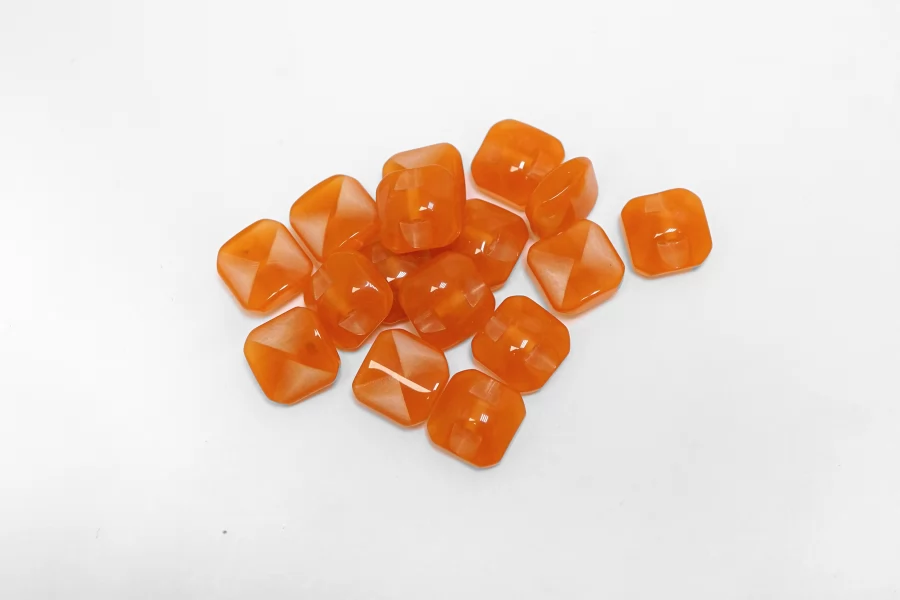 Пуговица пластиковая на ножке Оранжевая 10 мм   ( J-3) 27112575