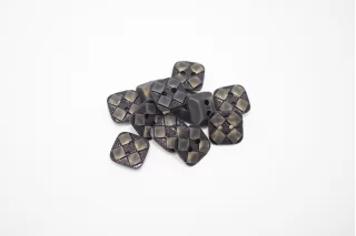 Пуговица пластиковая  Коричневая 12 мм  ( J-3)  27112576