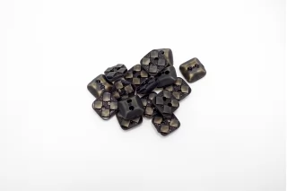 Пуговица пластиковая  Коричневая 10 мм  ( J-3)  27112577