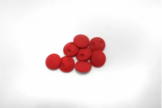 Пуговица пластиковая на ножке  Красная 11 мм  ( J-3)  27112583