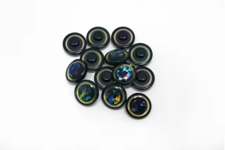 Пуговица пластиковая на ножке  Разноцветная 11 мм  ( J-3)  27112586