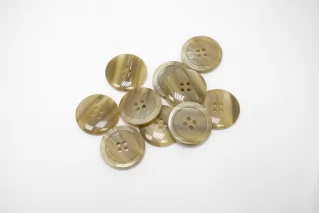 Пуговица пластиковая  Бежевая под рог 22 мм   ( J-3) 27112595