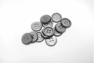 Пуговица пластиковая  Серая 15 мм   ( J-3)  27112599