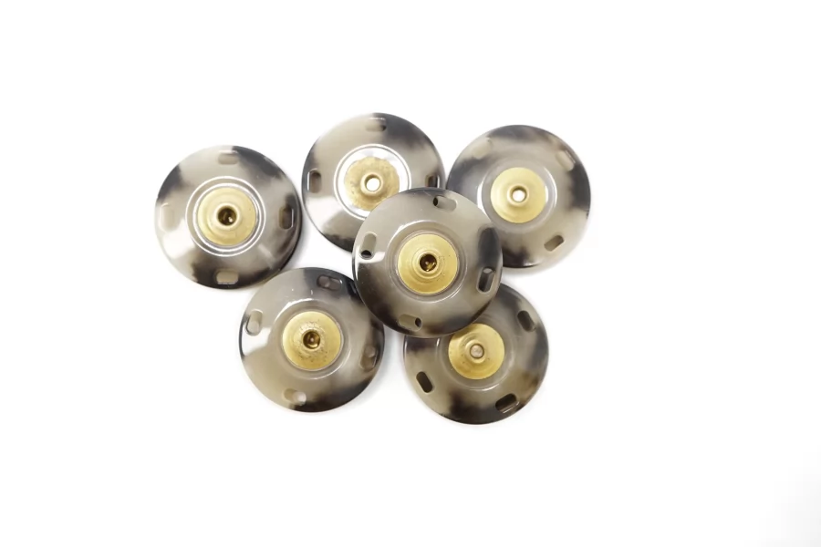 Кнопка пришивная серая под рог 22 мм (N2) 29012602