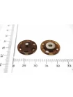 Кнопка пришивная коричневая 20 мм (N2) 29012603