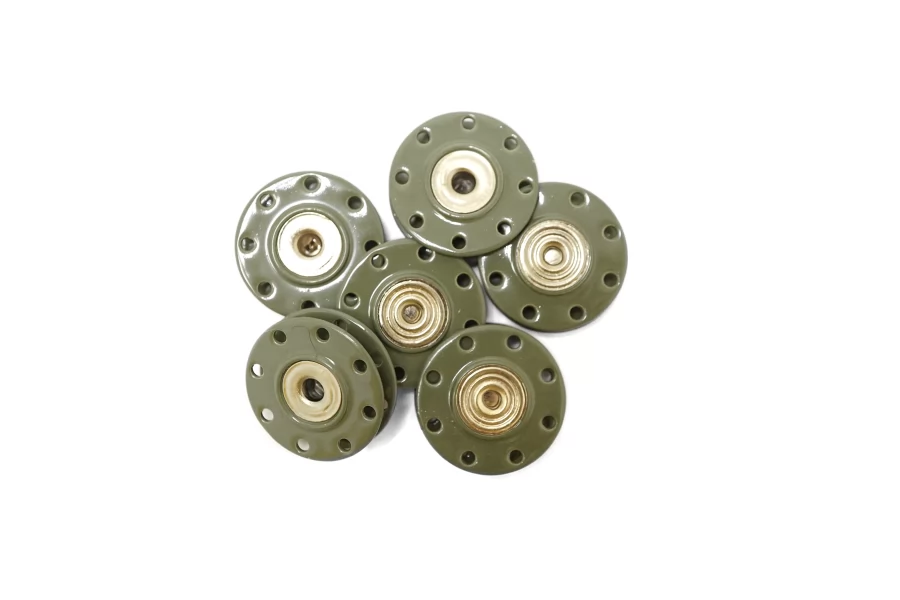 Кнопка пришивная оливковая 22 мм (N2) 29012609
