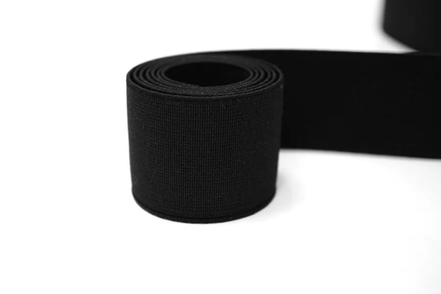 Резинка 3,8 см черная   SHC50 17022625