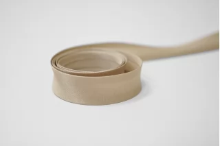 Косая бейка ацетатная 1,4 см какао  SHB40 17022640