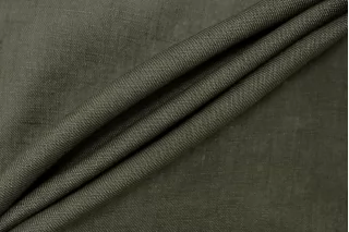 Лён умягченный костюмно-плательный Приглушённо-зелёный BNC Н15/3 F30 25032661