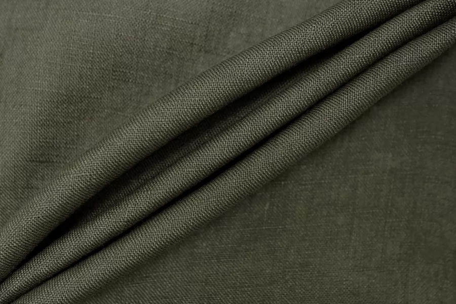Лён умягченный костюмно-плательный Приглушённо-зелёный BNC Н15/3 F30 25032661