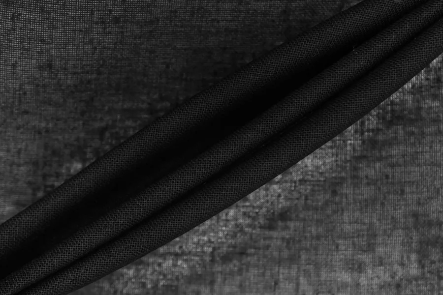 Льняная вуаль Чёрная BNC H15/6 G60 25032663