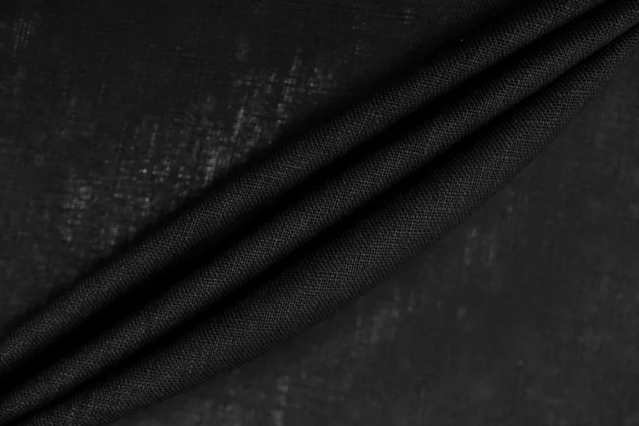 Лён рубашечно-плательный Чёрный BNC Н15/6 G60 25032665