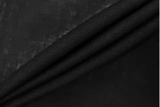 Лён с хлопком рубашечно-плательный Чёрный BNC Н15/6 G40 25032667