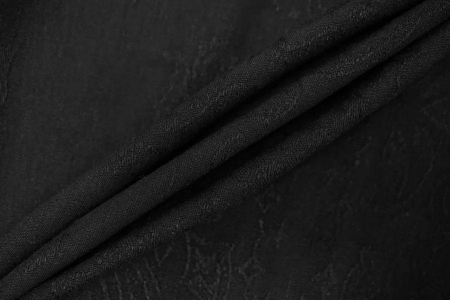 Жаккард плательно-костюмный AMIRI Синевато-черный c огуречным орнаментом BNC H34/1 M70 25032670