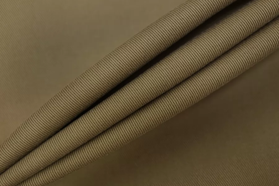 Хлопок-стрейч костюмный BURBERRY Горчичный хаки BRS H10/3 E60 26012620